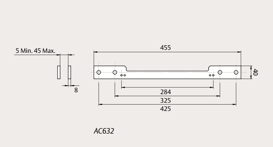 ᐉ Пластина монтажная Abloy к тяге дотягивателя DC630G черный • Купить в ...