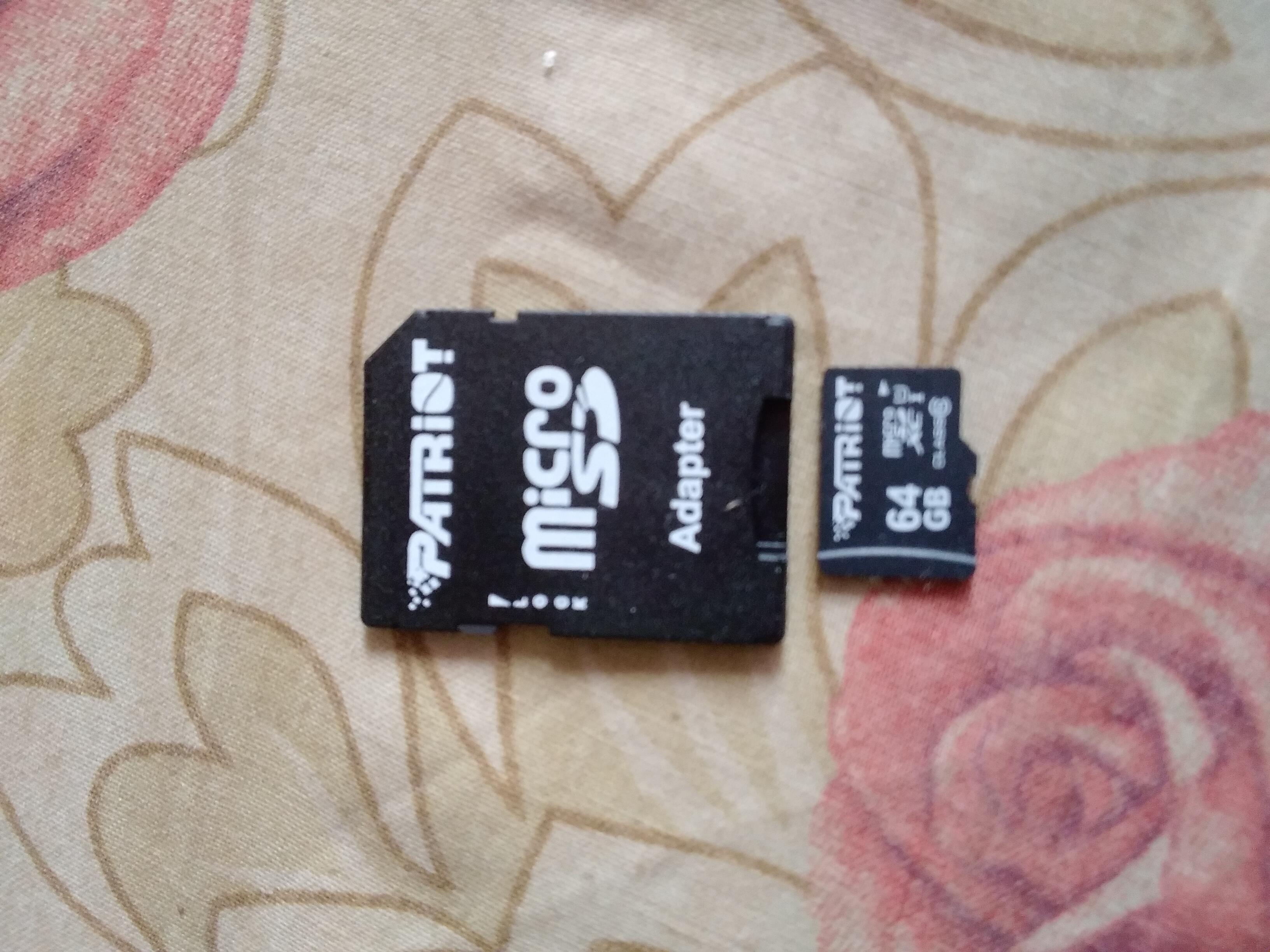 Карта памяти Patriot microSD 64 ГБ Class 10 (PSF64GMCSDXC10) UHS-1 в реальных условиях использования от пользователя ОЛЕКСАНДР.