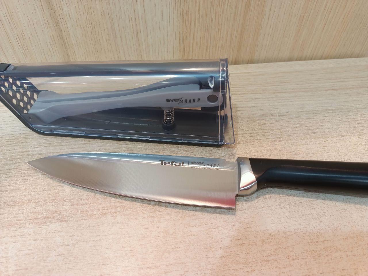 Ніж універсальний Tefal Eversharp із чохлом-точилом 16,5 см K2569004 у реальних умовах використання від користувача Яна Устинюк.