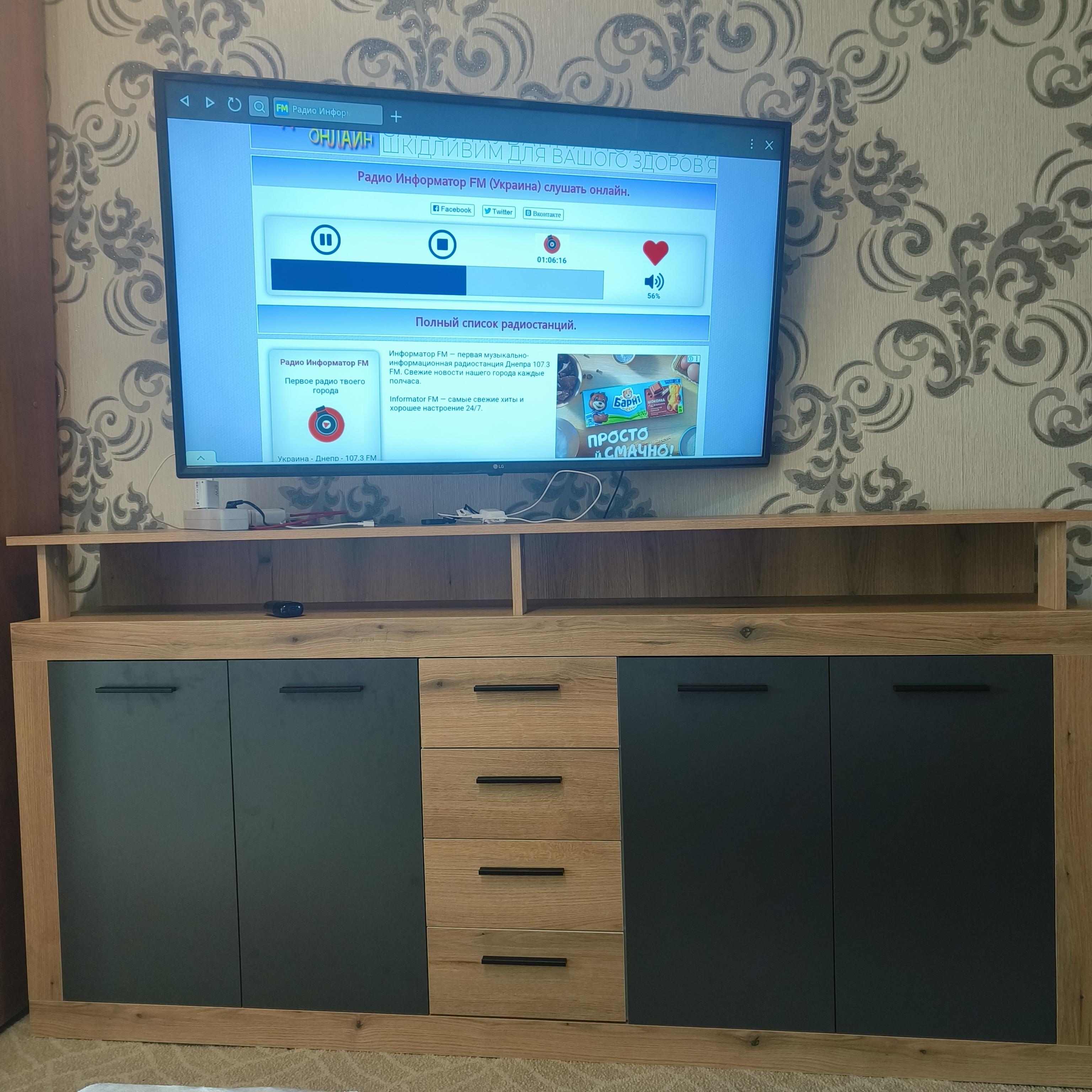 Комод Kartissa Luna XXL 1900х950х320 мм 320x950xдуб эвок/антрацит в реальных условиях использования от пользователя Михаил.