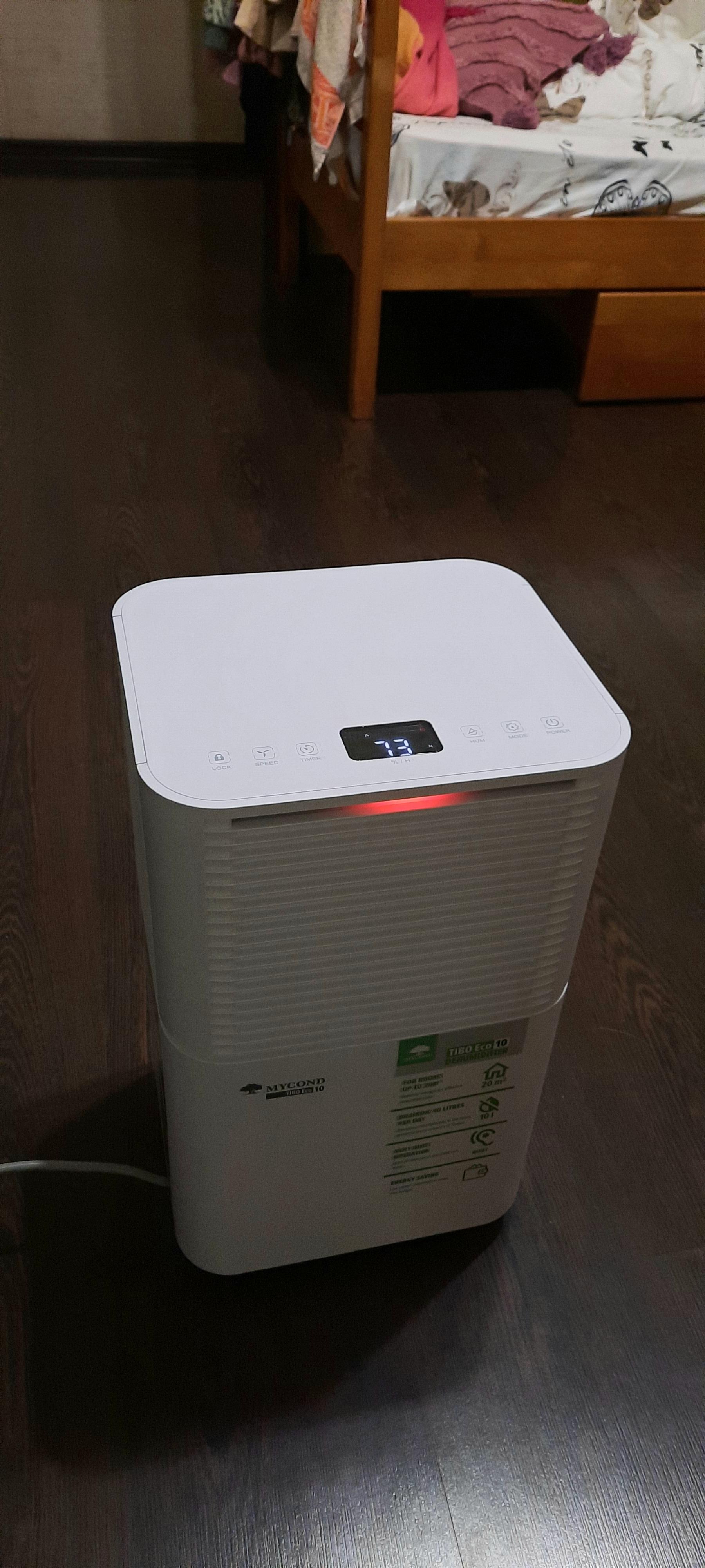 Осушитель воздуха Mycond Tibo Eco 10 в реальных условиях использования от пользователя Світлана.