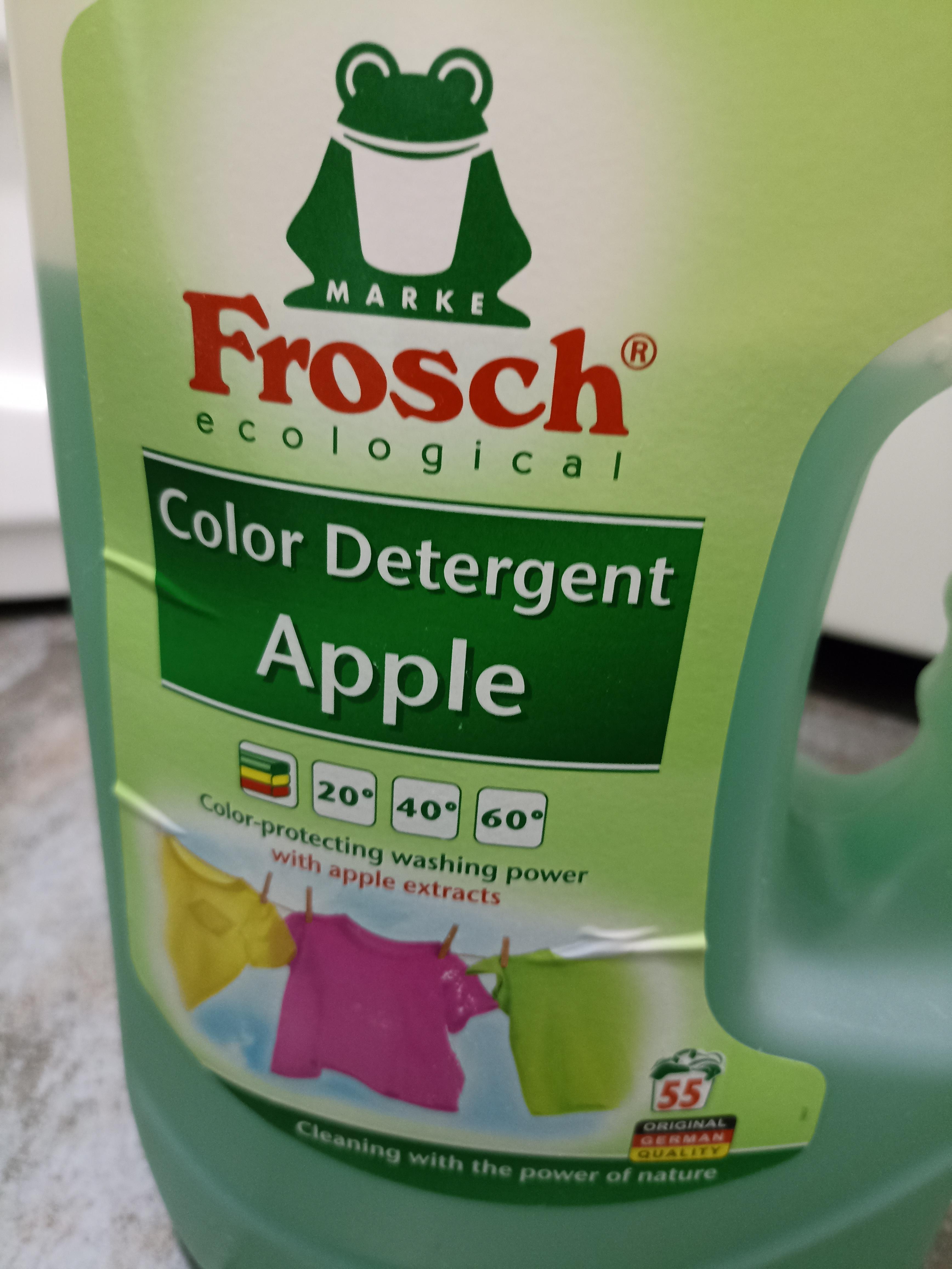Гель для машинного прання Frosch Яблуко 5 л у реальних умовах використання від користувача Галина.