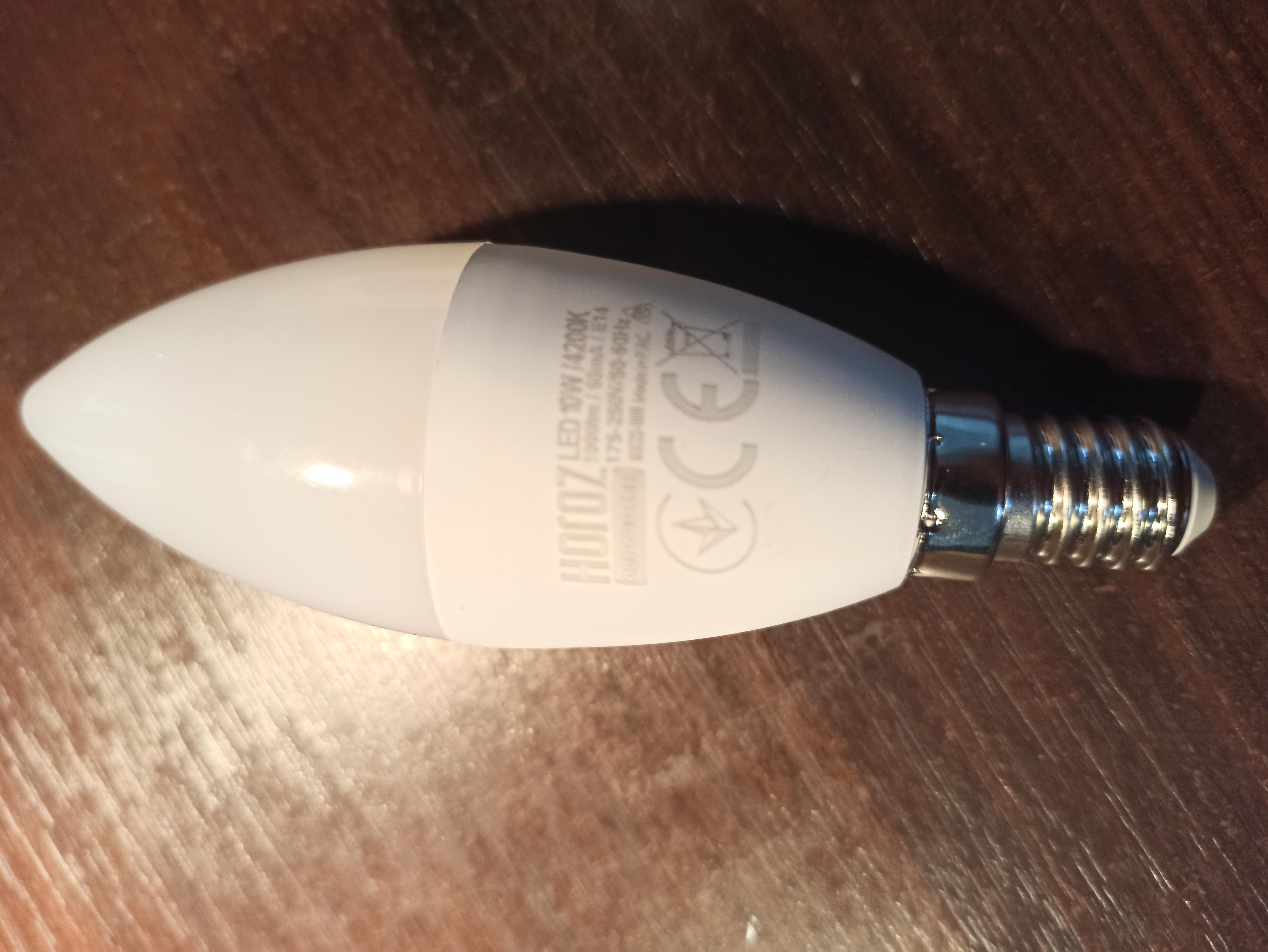 Лампа світлодіодна HOROZ ELECTRIC ULTRA-10 10 Вт C37 матова E14 175 В 3000 К 001-003-0010-020 у реальних умовах використання від користувача Олександр.