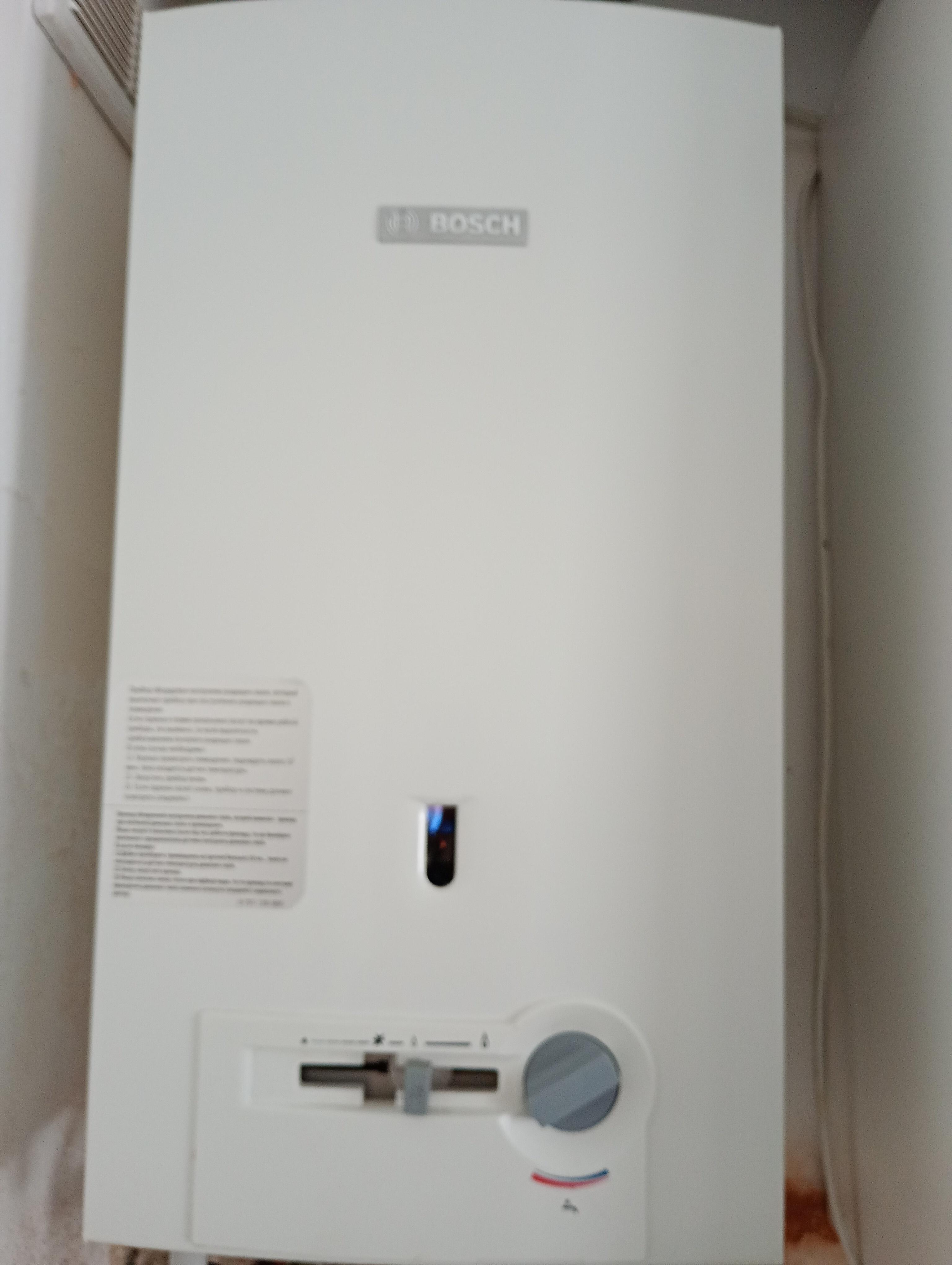 Газовая колонка Bosch Therm 4000 O W 10-2 P в реальных условиях использования от пользователя Микола.
