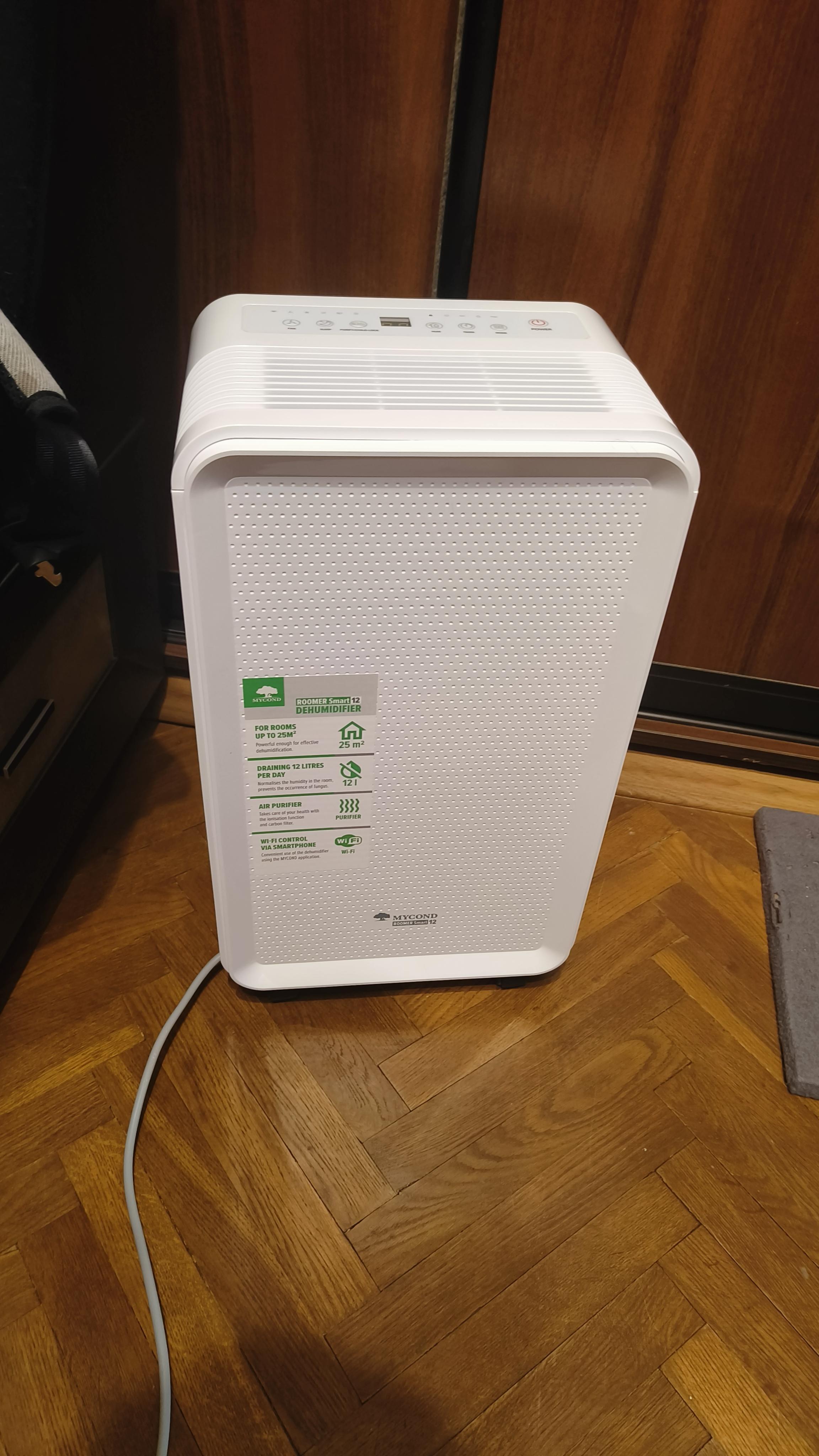 Осушитель воздуха Mycond Roomer Smart 12 в реальных условиях использования от пользователя Андрій.