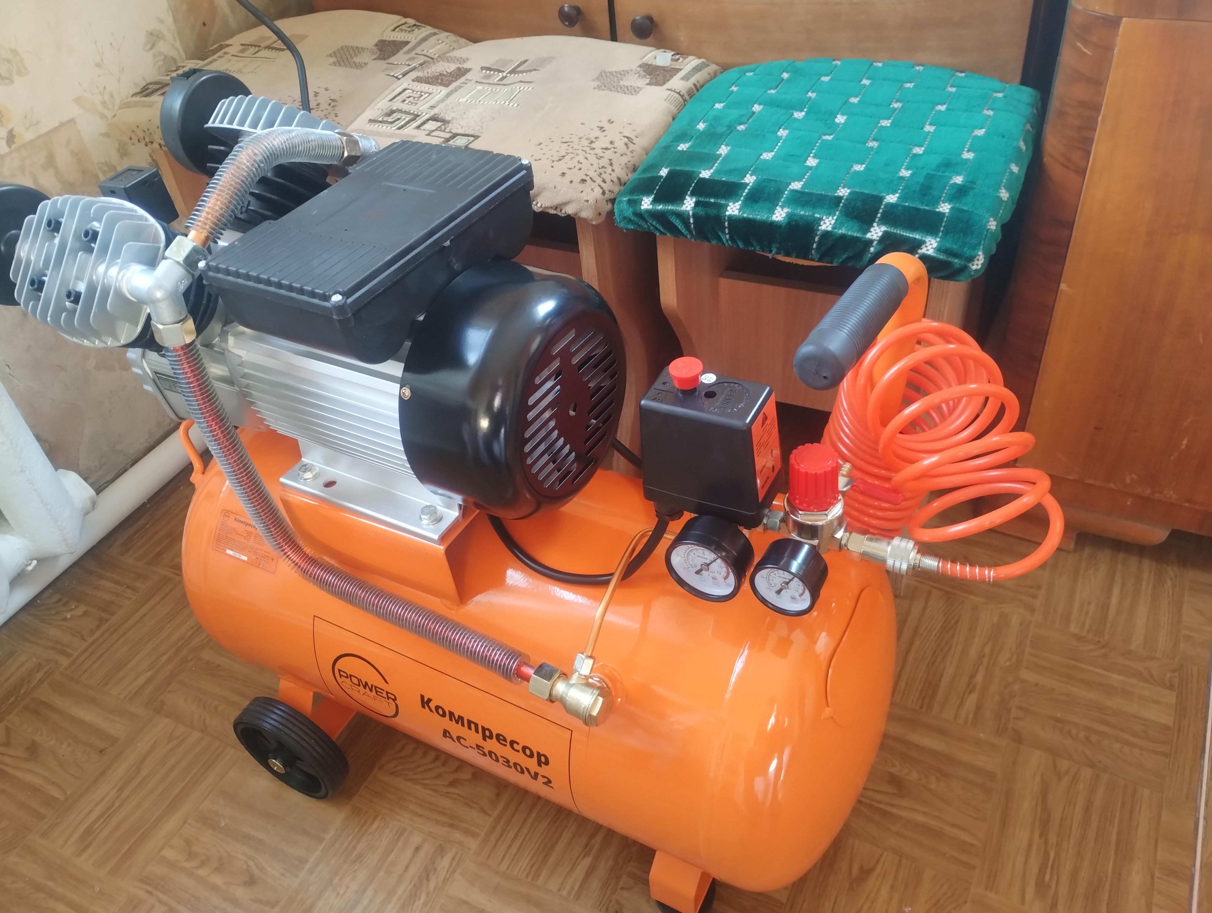 Компрессор Powercraft 5030V2 в реальных условиях использования от пользователя Олексій.