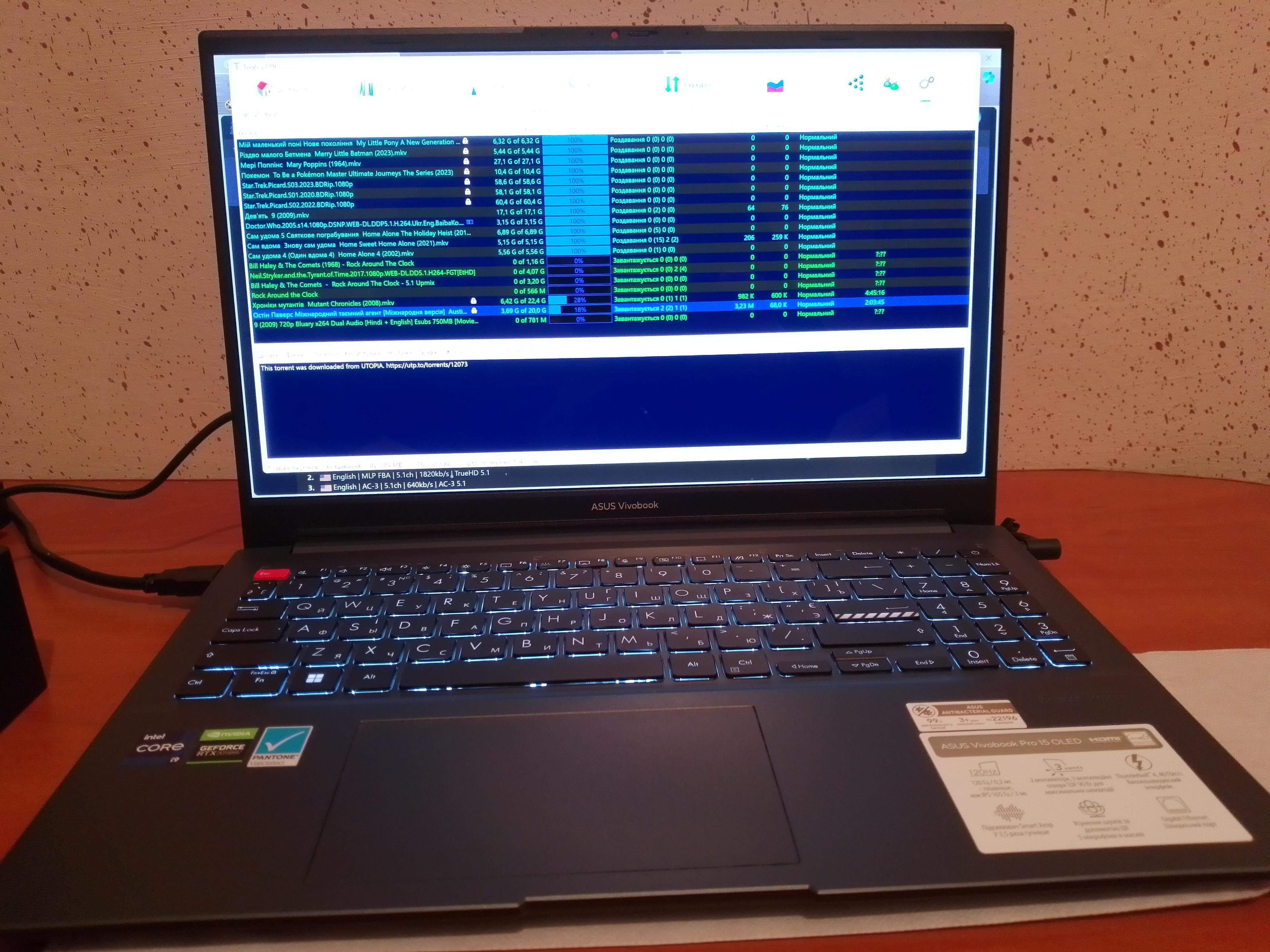 Ноутбук Asus Vivobook Pro 15 OLED K6502HC-MA060W 15,6" (90NB0YX1-M00720) quiet blue в реальных условиях использования от пользователя Ігор Вікторович Вінський.