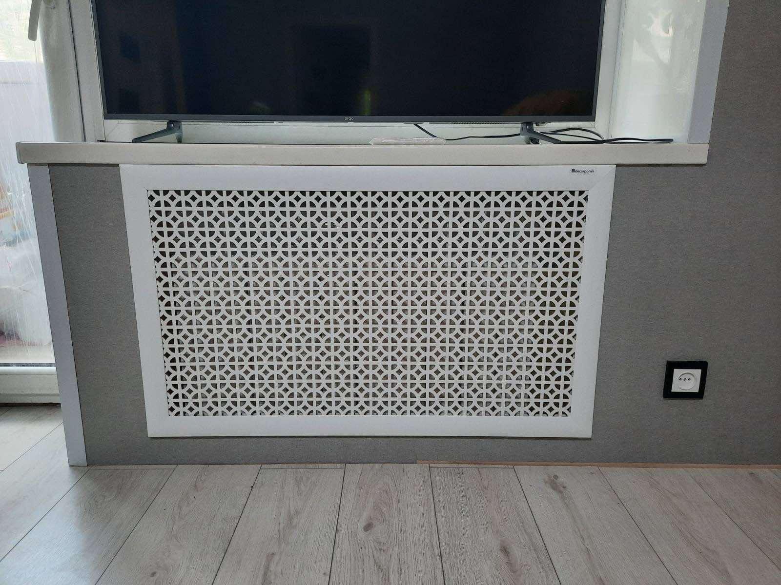 Решетка для батареи decorpaneli Классик 680х1280 мм Белый в реальных условиях использования от пользователя Оксана.