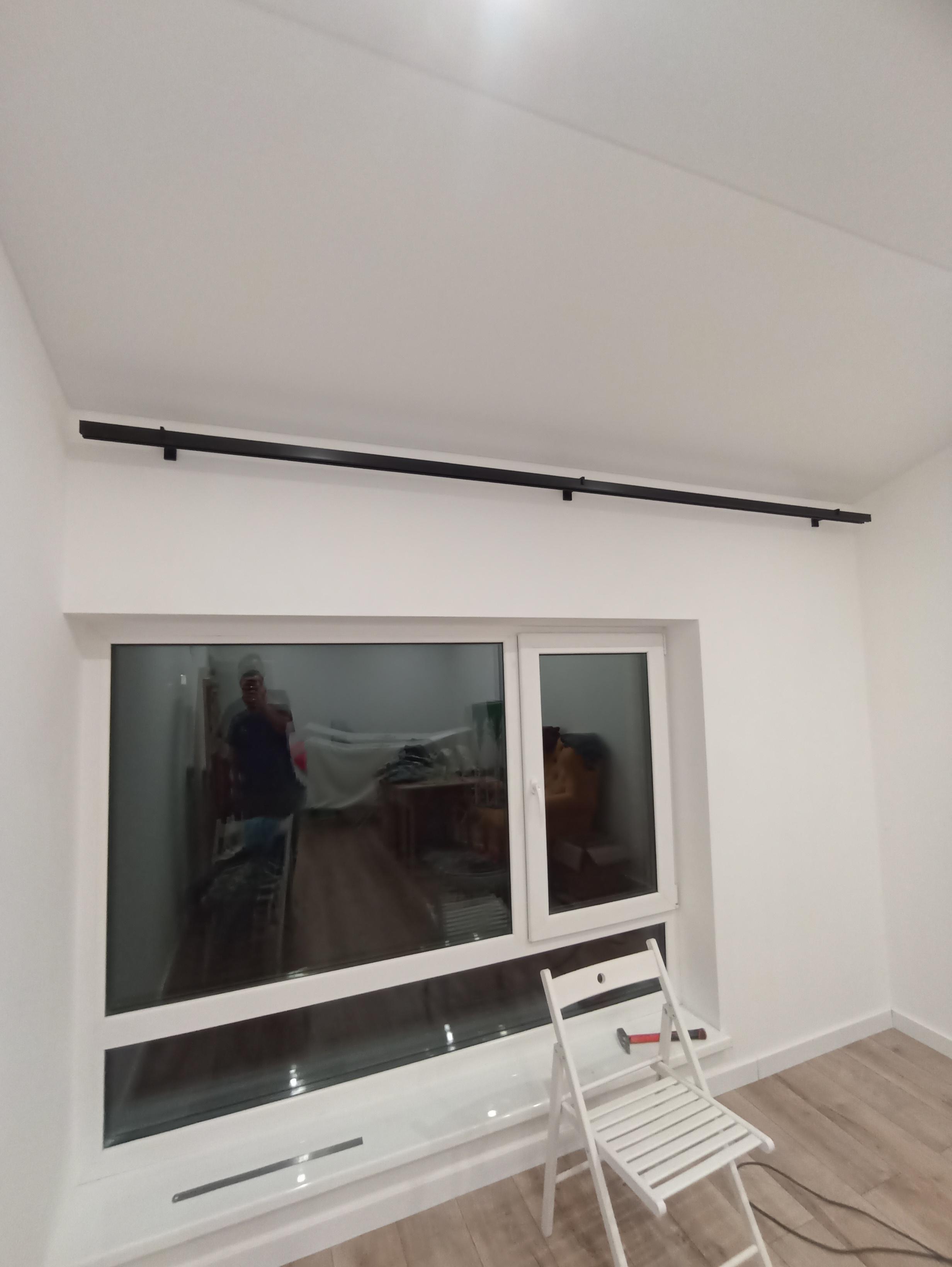Карниз Quadrum Square line двойная заглушка кронштейн 9-12 см 120 см Белый в реальных условиях использования от покупателя Ярослав.