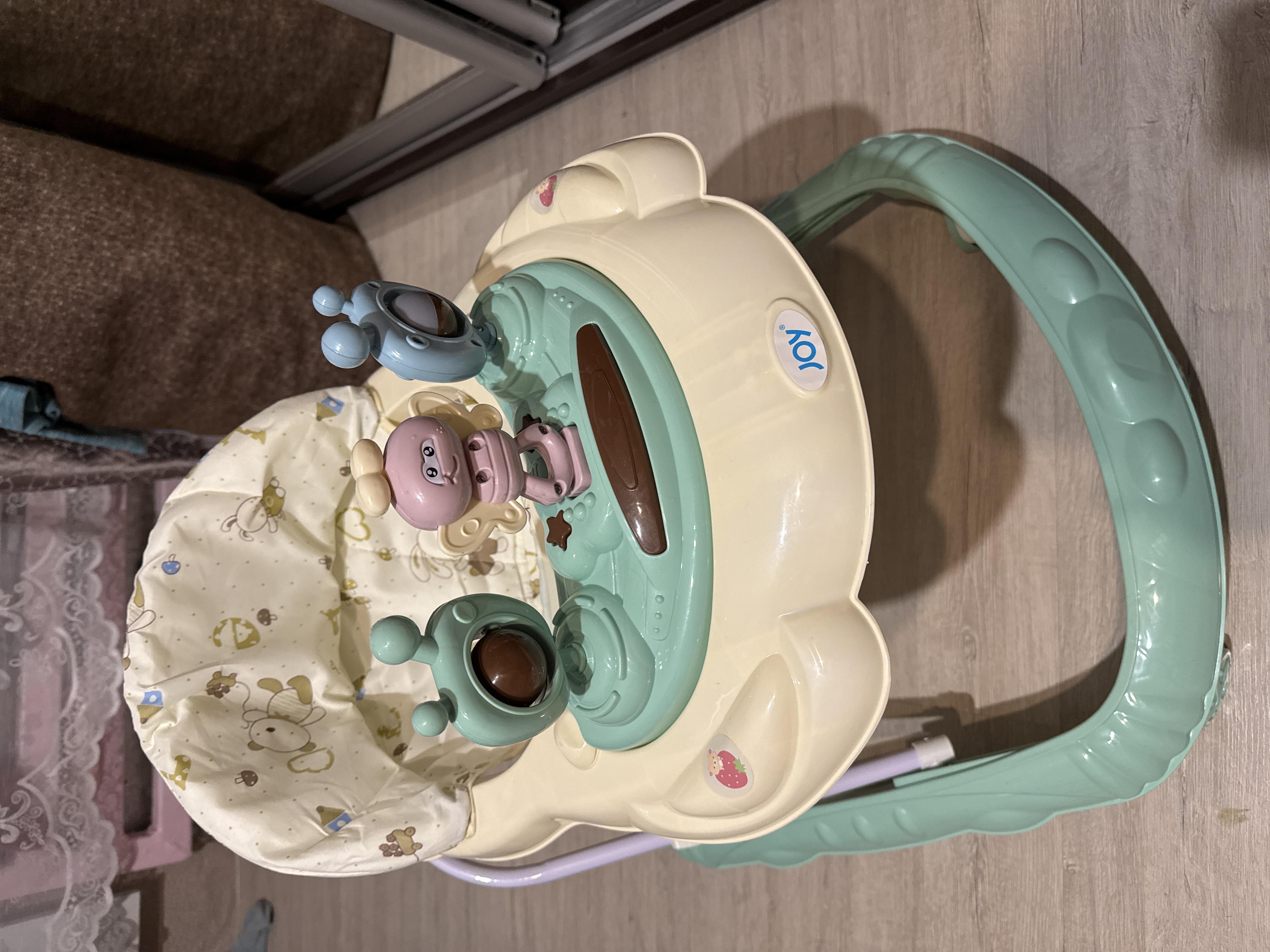 Ходунки JOY L-20075 с музыкальной панелью/регулировкой высоты и силиконовыми колесами Зеленый (145117) в реальных условиях использования от пользователя Ірина.