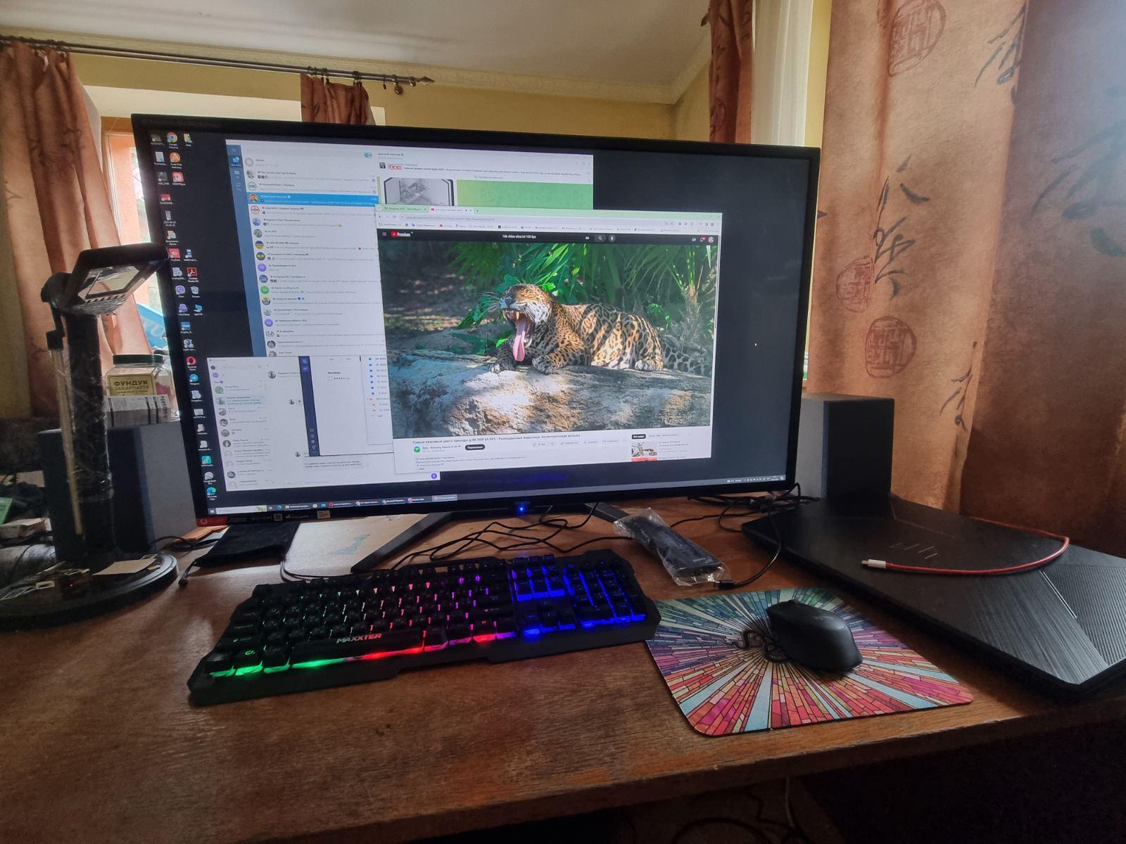 Монитор Iiyama G-Master G4380UHSU-B1 42,5" (G4380UHSU-B1) в реальных условиях использования от пользователя Віктор.